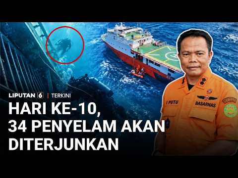 Hari Ke-10 SAR Kapal Virgo Transport 8, 34 Penyelam Akan Dikerahkan Evakuasi Korban | Liputan 6