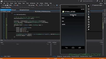 02 Make Simple ListView Item Android in Xamarin
