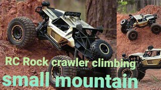 RC car Rock crawler climbing small mountain #fypシ #rccar