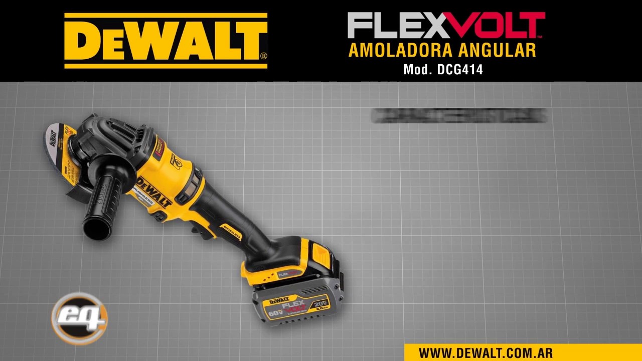 DEWALT: Amoladora angular FLEXVOLT 