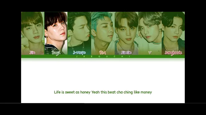 BTS Dynamite Lyrics (Color Coded Version) 