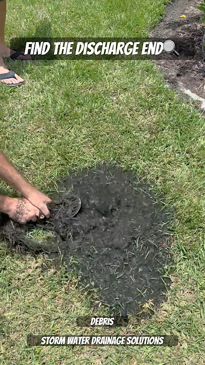 How To Find Your Drainage Systems Discharge End - Yard Drainage Tampa Florida