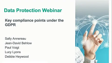 Key compliance points under the GDPR