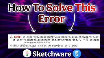 How To Solve Sketchware Error - Sketchware - Supabase - Bd Ware