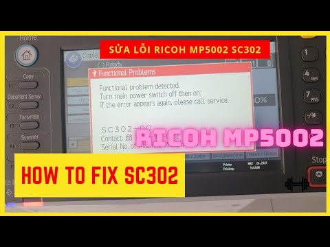 How to fix error Code SC302 Ricoh Mp 4000 Mp5000 Mp4001 MP5001 Mp4002 Mp5002| Ricoh Error Code SC302