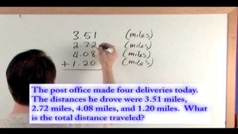 Math Word Problem - Adding Decimals