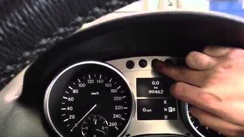 Reset service light Mercedes ML320