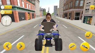 ATV Taxi Sim 2019 - Offroad Girl Cab Rider || Atv Bike Games || Bike 3D Games - Racing Gameplay screenshot 5