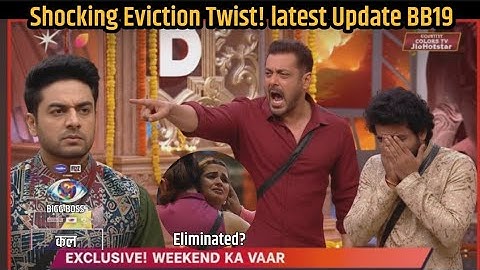 Shocking Diwali Eviction Twist! Bigg Boss 19 WKV! Salman Khan Bashed Gaurav khanna And Amaal !