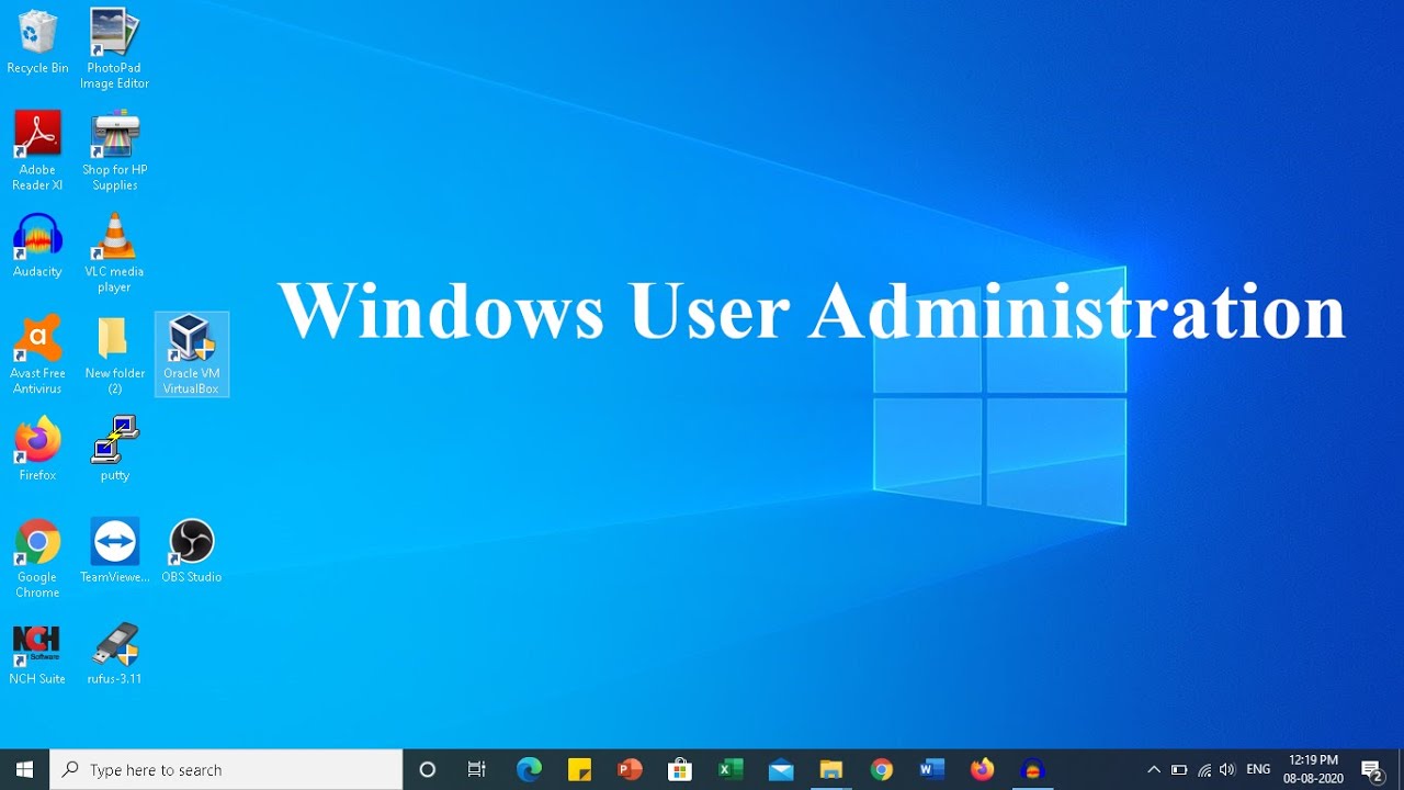 Windows User Administration in Detail | latest [Hindi][2020] - 05 - YouTube