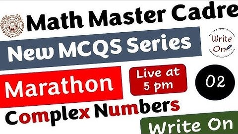 Math Master Cadre |Complex Numbers| Most Important MCQs |Ch - 01|New Classes|Deeply Explained