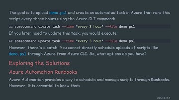 Can You Use Azure CLI to Upload or Update Scripts Created with Azure CLI and PowerShell?
