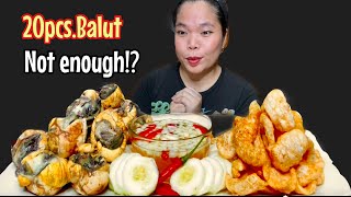 BALUT & CHICHARON CRAVINGS | FILIPINO FOOD MUKBANG COLLAB W/@thehungryketoy7571