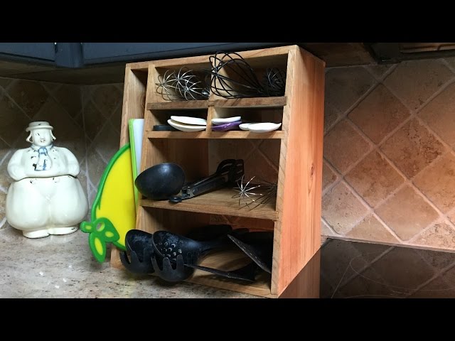 How to make a kitchen utensil rack - Cuckoo4Design