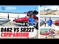 Which airplane is better  cirrus sr22t vs diamond da62 comparison