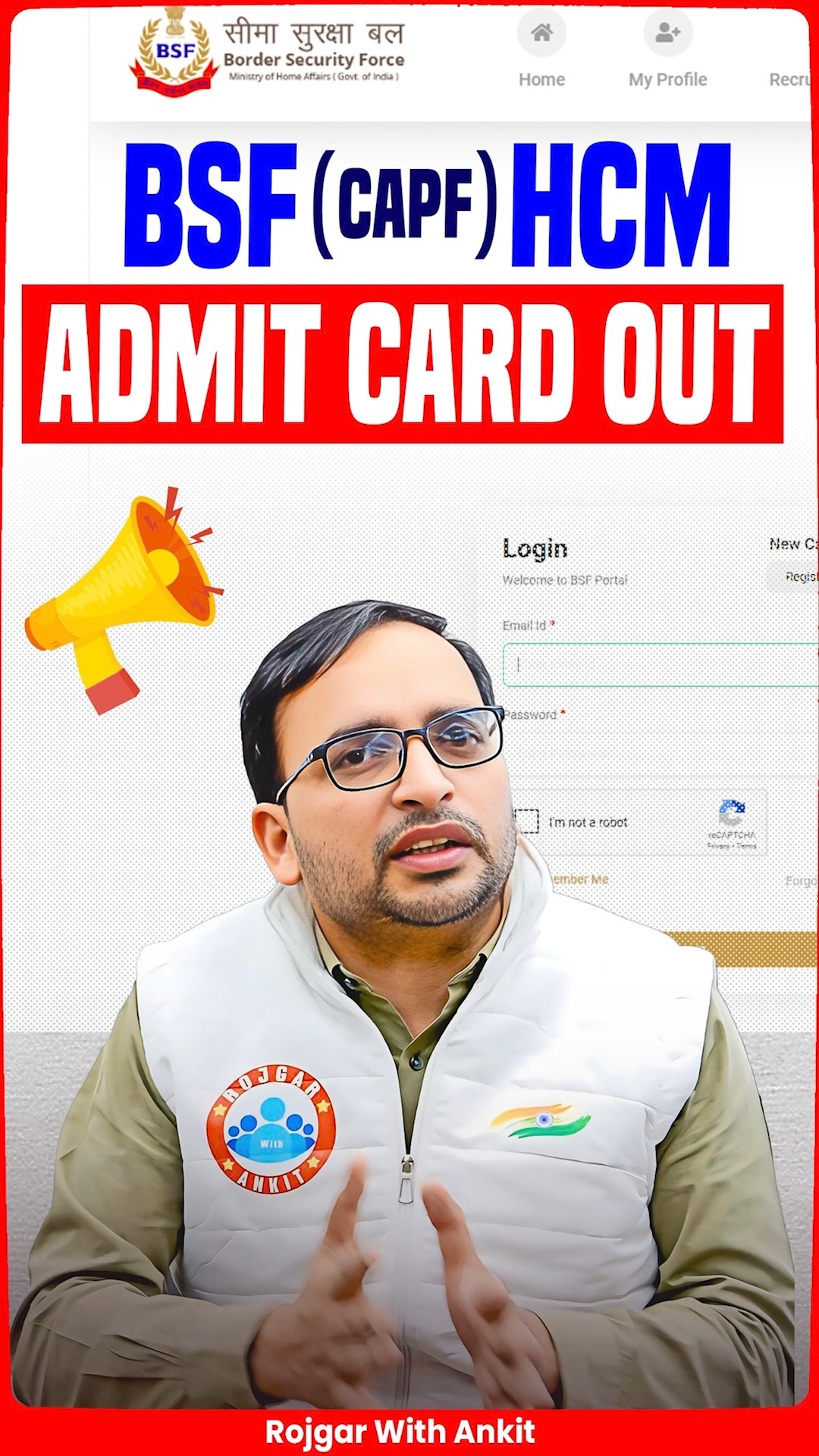 BSF HCM Admit Card 2025 | BSF HCM CAPF Admit Card Out By Ankit Bhati Sir