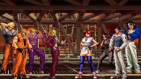 [KOF Mugen] Memorial | Ryo & King Team vs Robert & Yuri Team [ 4vs4 ]