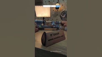 Mini lathe for metal, plastic, wood. Workshop gem, makes small parts. Must-have #svanfon #minilathe