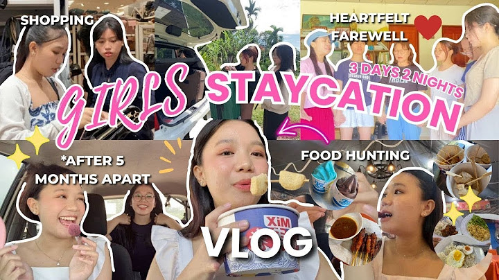 GIRLS STAYCATION VLOG 💖 The End of Our Diploma 🥹🎓 Gift exchange, food hunting, farewell, shopping