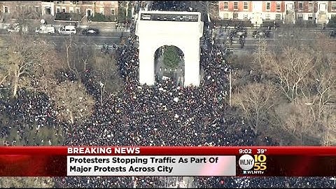 NYC Protesters Call For Justice In Garner Case, March To NYPD Headquarters