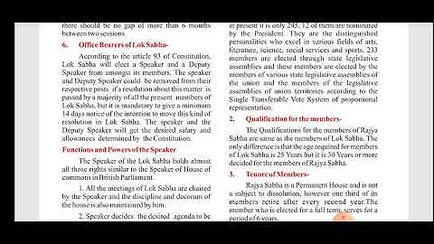 Chapter 6 Central Government ||Part 2||Std. 10||RBSE || HAPPY POINT GROUP OF SCHOOLS DIGITAL CLASSES