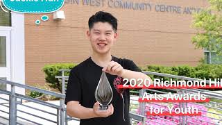 🎉🎈🍾Jackie won the 2020 Richmond Hill Arts Awards for youth