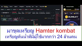 มาขุดเหรียญ Hamter kombat เหรียญต้นน้ำที่มีผู้ใช้มากกว่า 24 ล้านคน