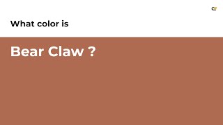 Bear Claw color #ae6b52 hex color - Orange color - Cool color ae6b52 Honey Bear Color E8c281 Hex Color Orange Color Cool Color E8c281
