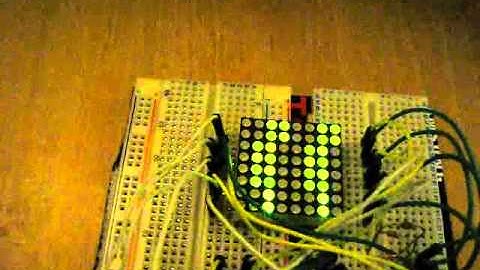 Arduino 8x8 LED Random Track