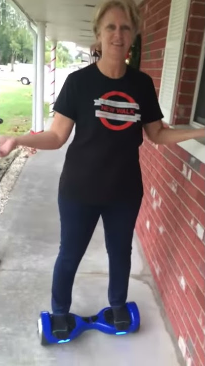 Mom Tries The Hoverboard!