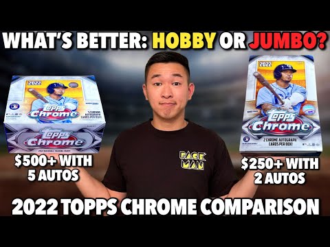 WHICH TOPPS CHROME FORMAT IS BETTER: HTA JUMBO OR HOBBY??? 🤔 (2022 Topps Chrome Baseball Comparison)