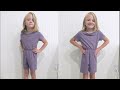 Turn an adult t-shirt into a child romper or dress!