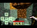 Lets play minecraft pe part 4 tons of iron