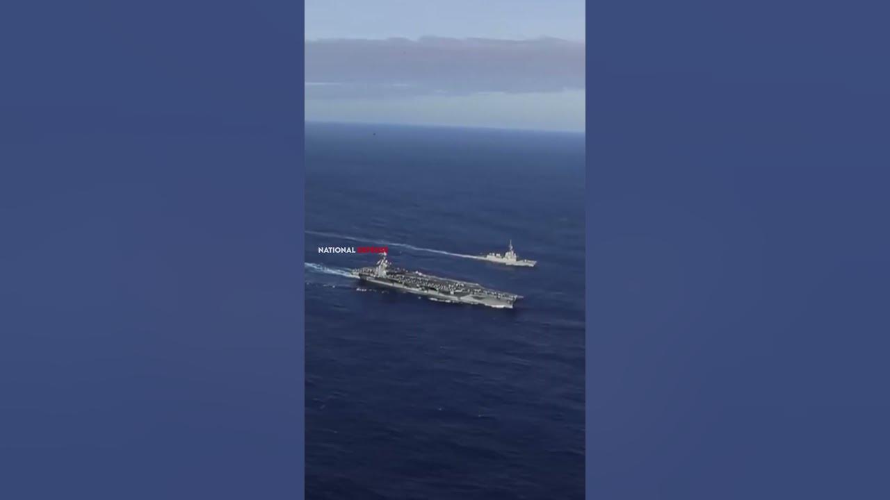 how-do-aircraft-carriers-refuel-at-sea-shorts-youtube