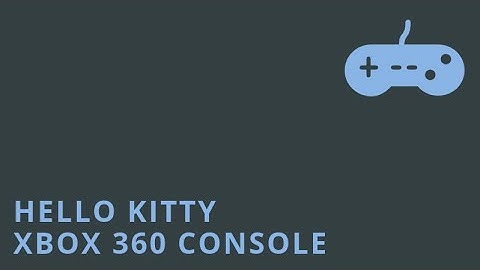 Hello Kitty Custom Modded Xbox 360 console