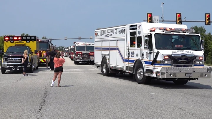 LODD Procession for Firefighter Tom Royds