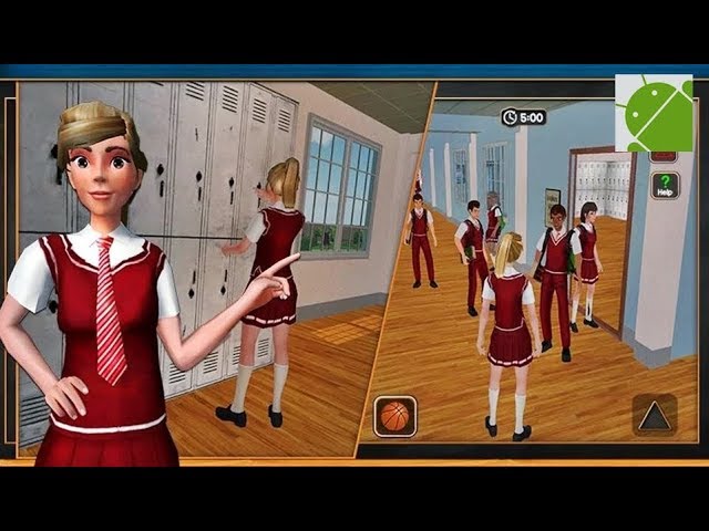 High School jogo de simulador de menina, escola vida virtual jogos