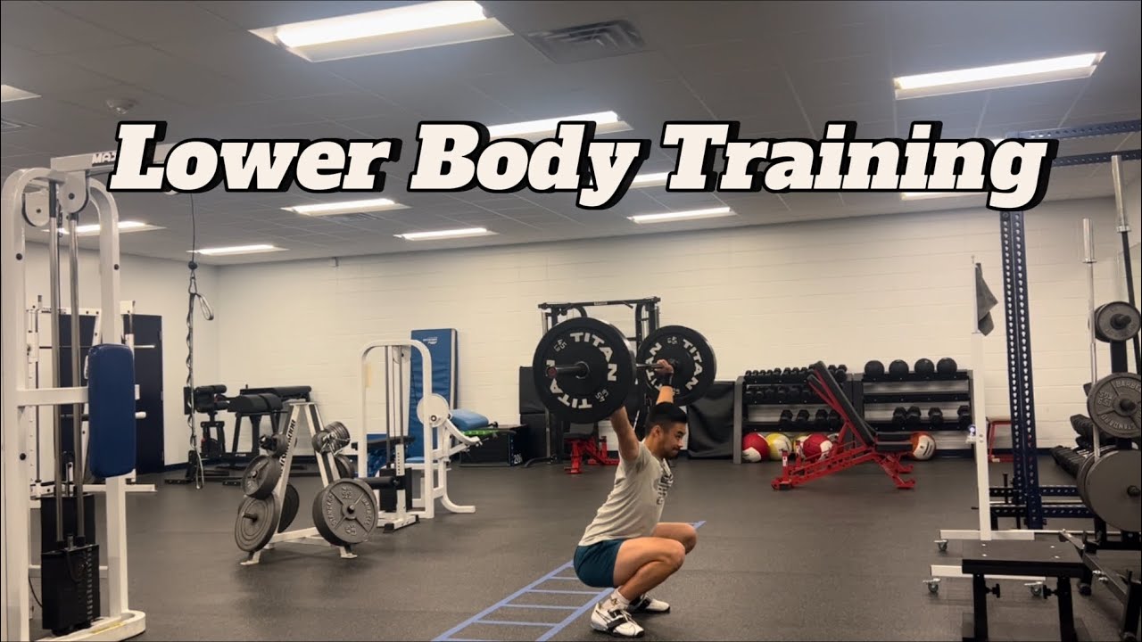 Day 4 of my New Training Program: Lower Body Session - YouTube