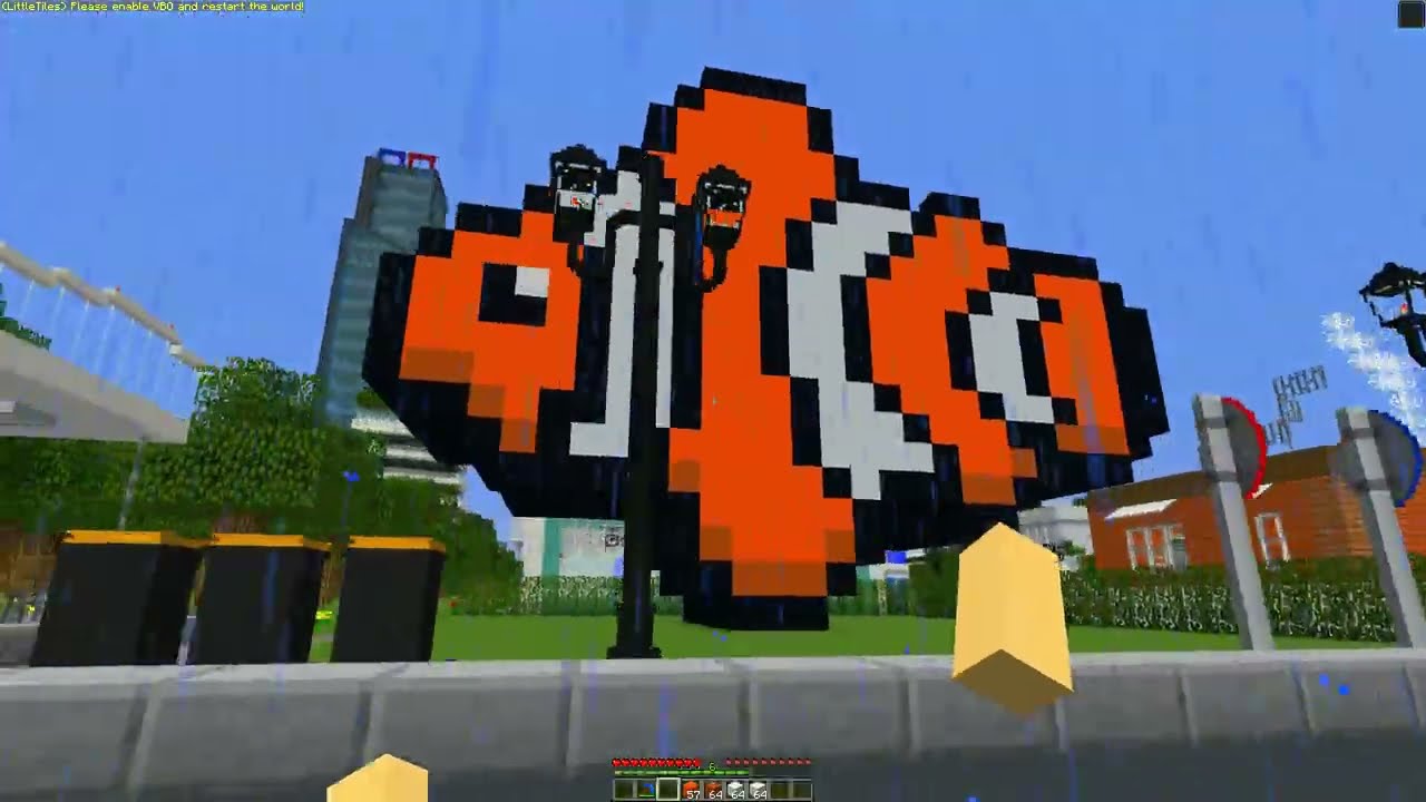 فلم ماين كرافت : بناء منزل السمكة ضد القطط الشريرة مع زعرور و كركور و دودو  !!؟ 🔥😱