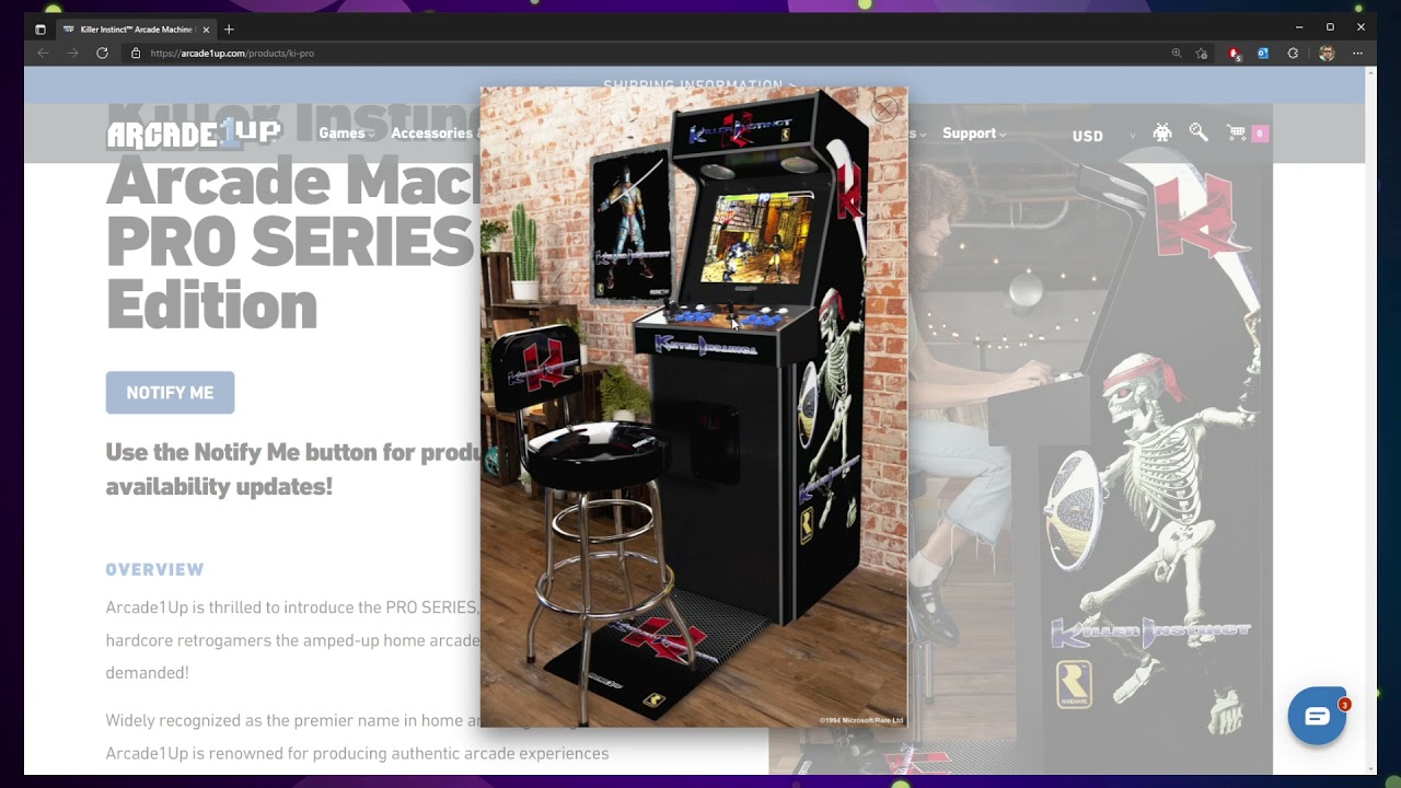 Introducing Killer Instinct Arcade Machine PRO SERIES Edition