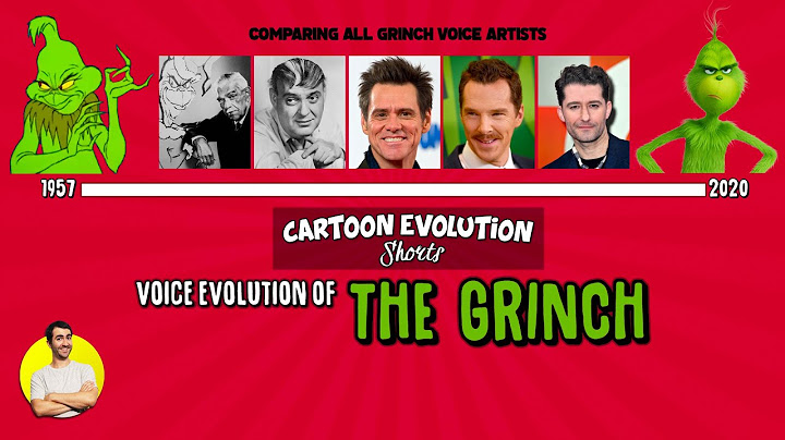 Voice Evolution of THE GRINCH - 54 Years Explained | CARTOON EVOLUTION