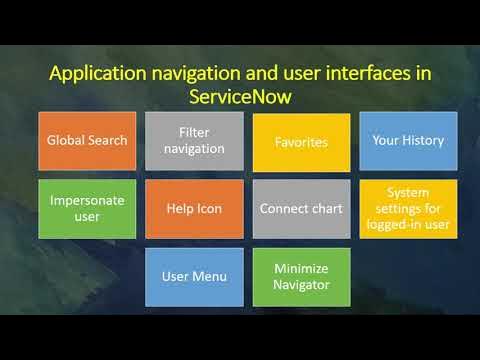 ServiceNow Application navigation and user interfaces - YouTube