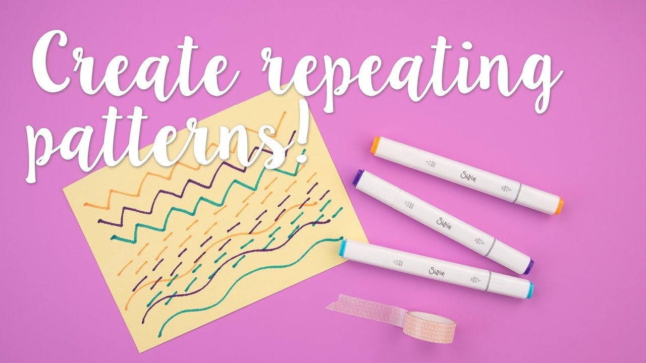 How to Draw Repeating Patterns - Sizzix Hacks - YouTube
