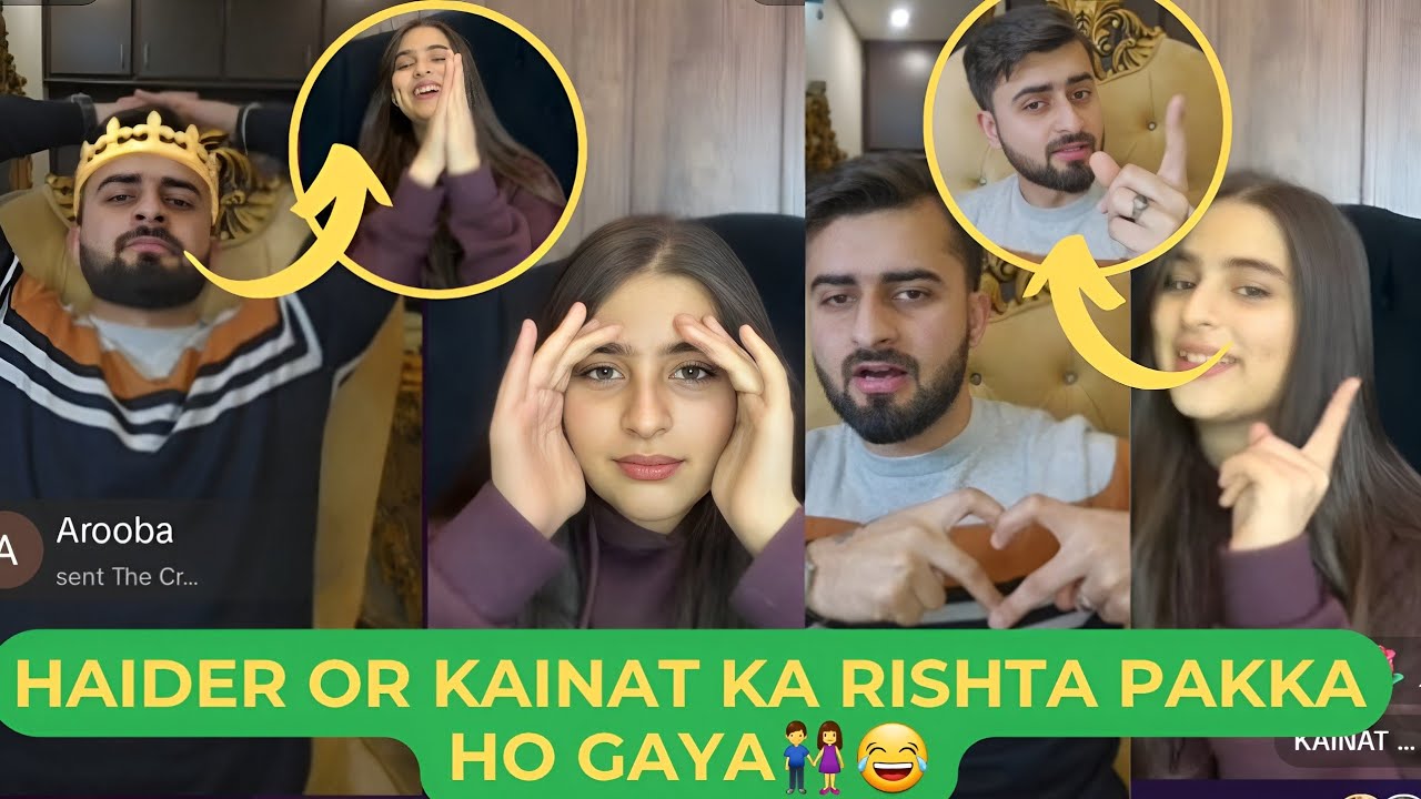 Haider Or Kainat ka Rishta Pakka ho Gaya👫😂 || Haider Shah Tiktok Live || Kainat qureshi Tiktok Live