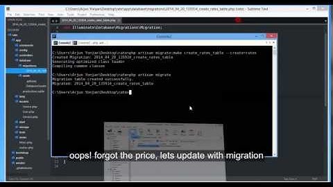 laravel 4 updating table   adding a new column to existing table with migration