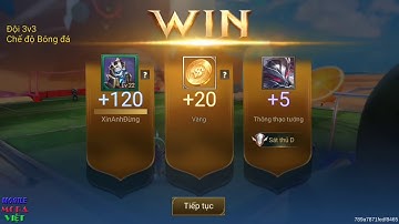 Chế độ BÓNG ĐÁ 3vs3 cực vui Trở thành Siêu sao bóng đá trong Liên quân mobile