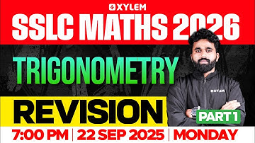 SSLC Maths 2026: Trigonometry | Revision | Part: 1 | Xylem SSLC