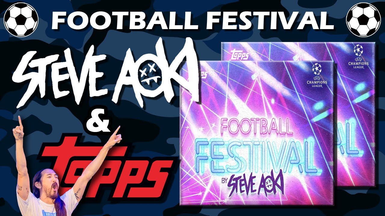 TWO LUCKY BOXES!! 2021 Topps Steve Aoki Football Festival 2x Box