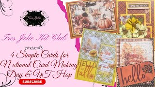 4 Easy Cards for National Card Making Day & YT Hop