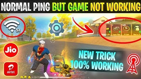 Free fire ping normal but not working | free fire network problem jio sim | free fire ping problem
